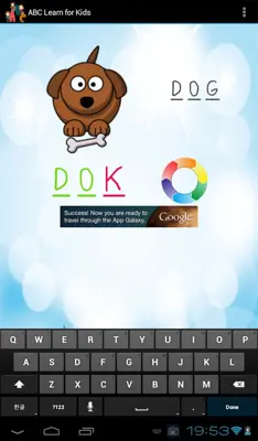 ABC Learn for Kids android App screenshot 0